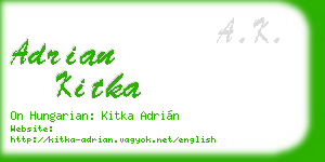 adrian kitka business card